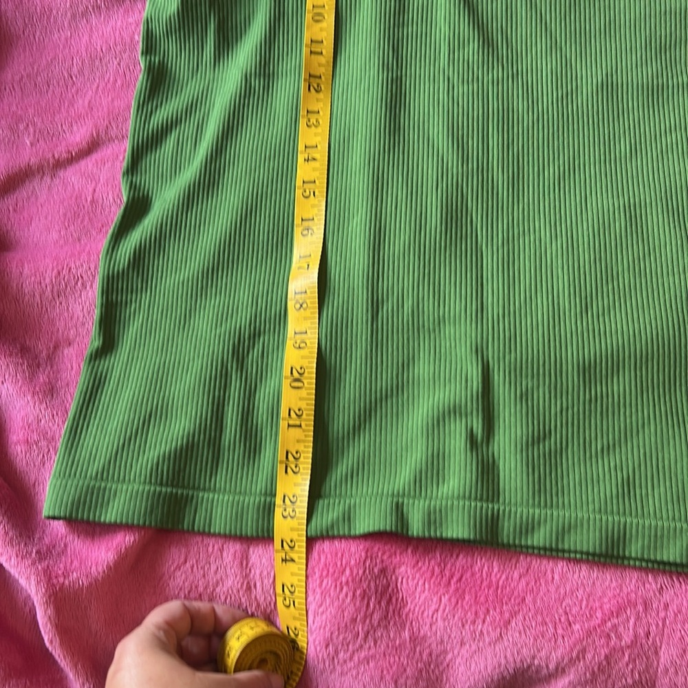 Athleta Green Ribbed Tank Top - Picture 6 of 8